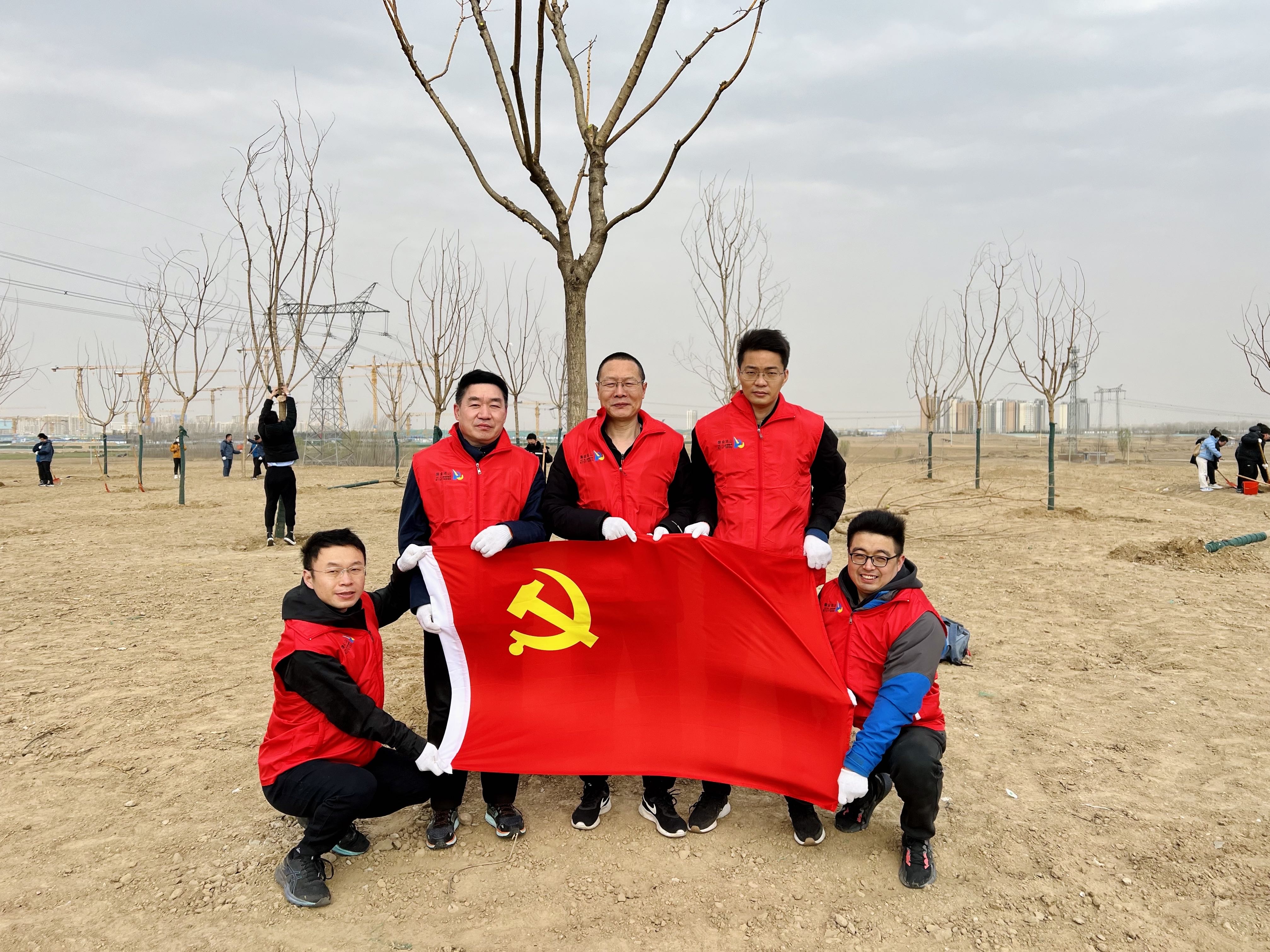 播种一抹绿 守护母亲河‖金衢设计咨询集团参加2023年建设集团职工春季植树活动