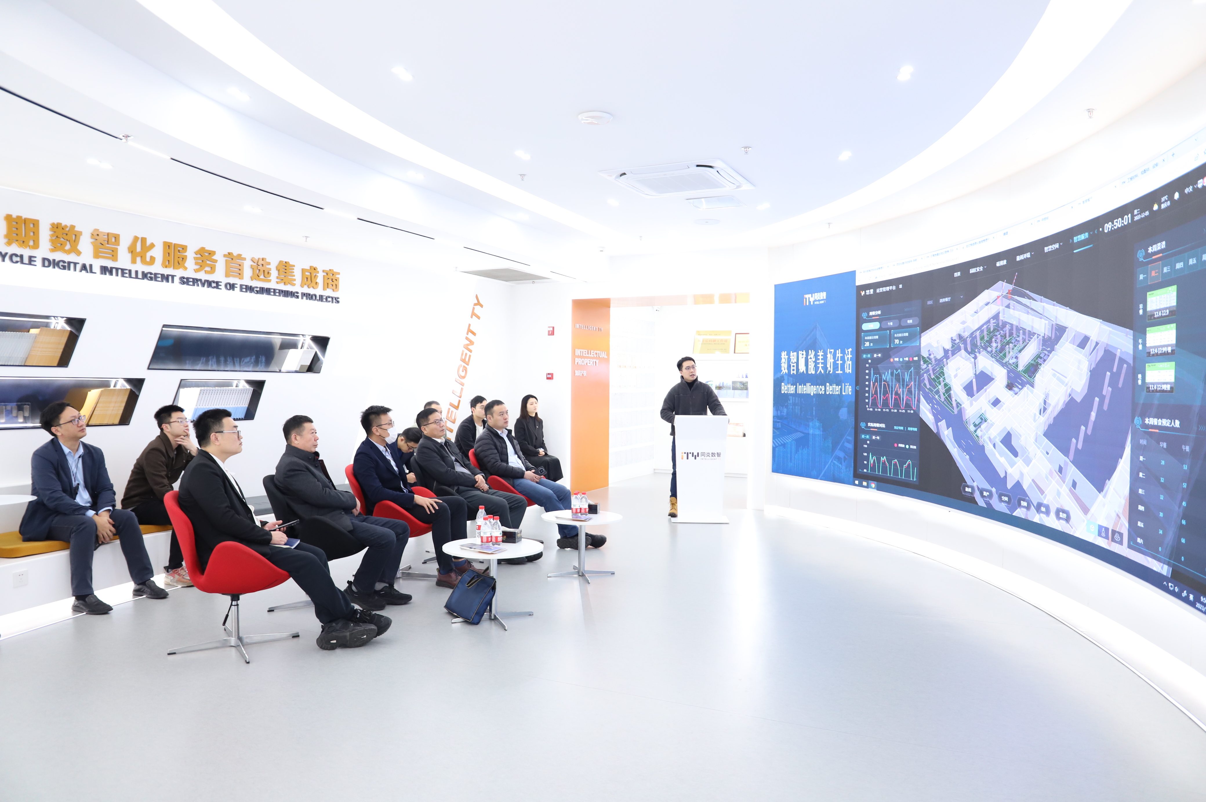 济南城市建设集团工程二部、金衢设计咨询集团 赴同炎数智考察交流